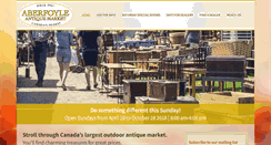 Desktop Screenshot of aberfoyleantiquemarket.com